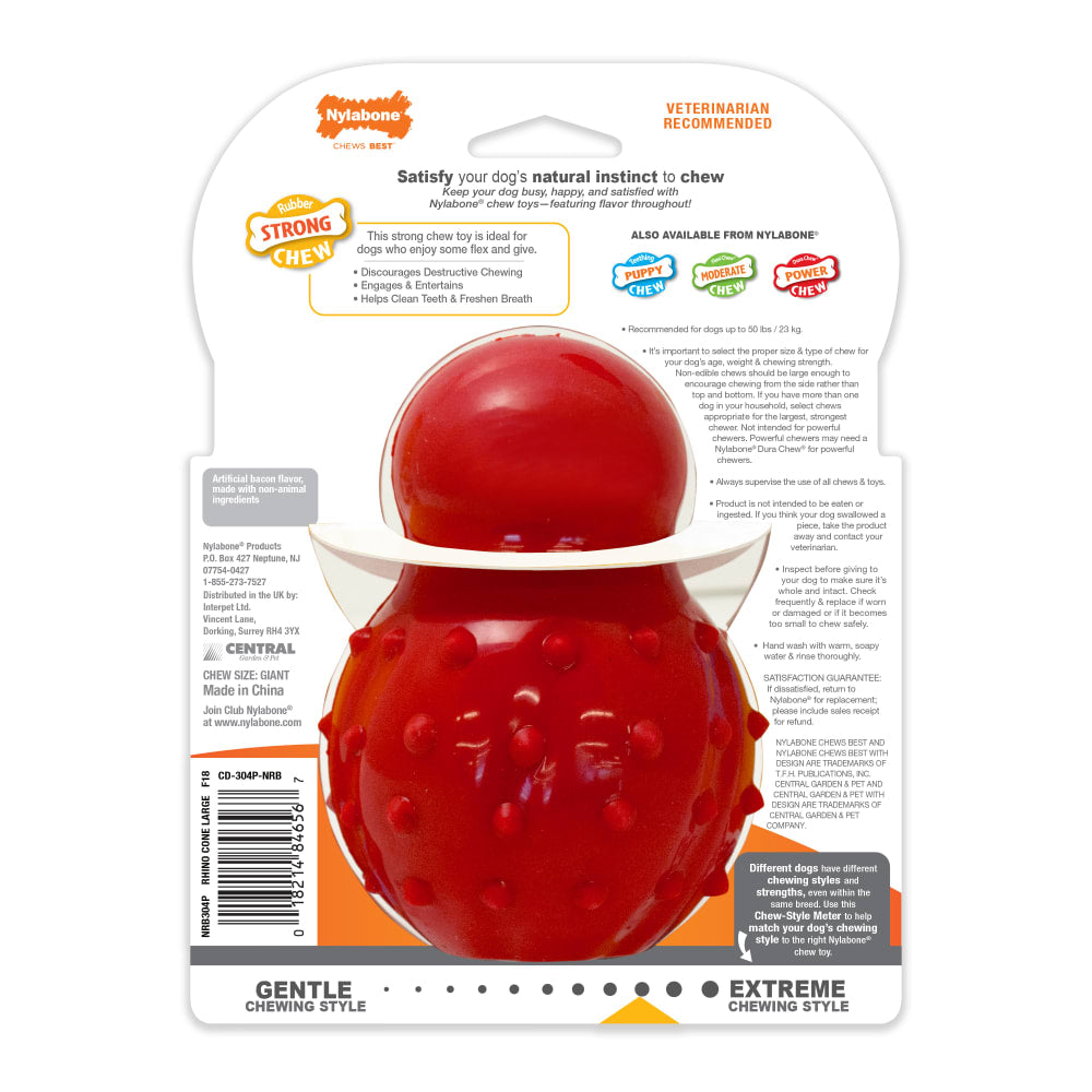 Nylabone Power Chew Textured Bone Flavor Medley — empaque reverso