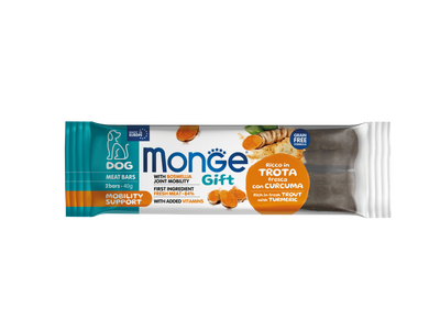 Monge Gift Meat Bars mobility trucha y curcuma