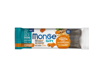 Monge Gift Meat Bars mobility trucha y curcuma