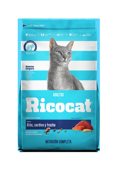Ricocat | Adultos sabor atún, sardina y trucha – 1 kg