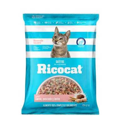 Ricocat | Gatitos sabor carne, pescado y leche
