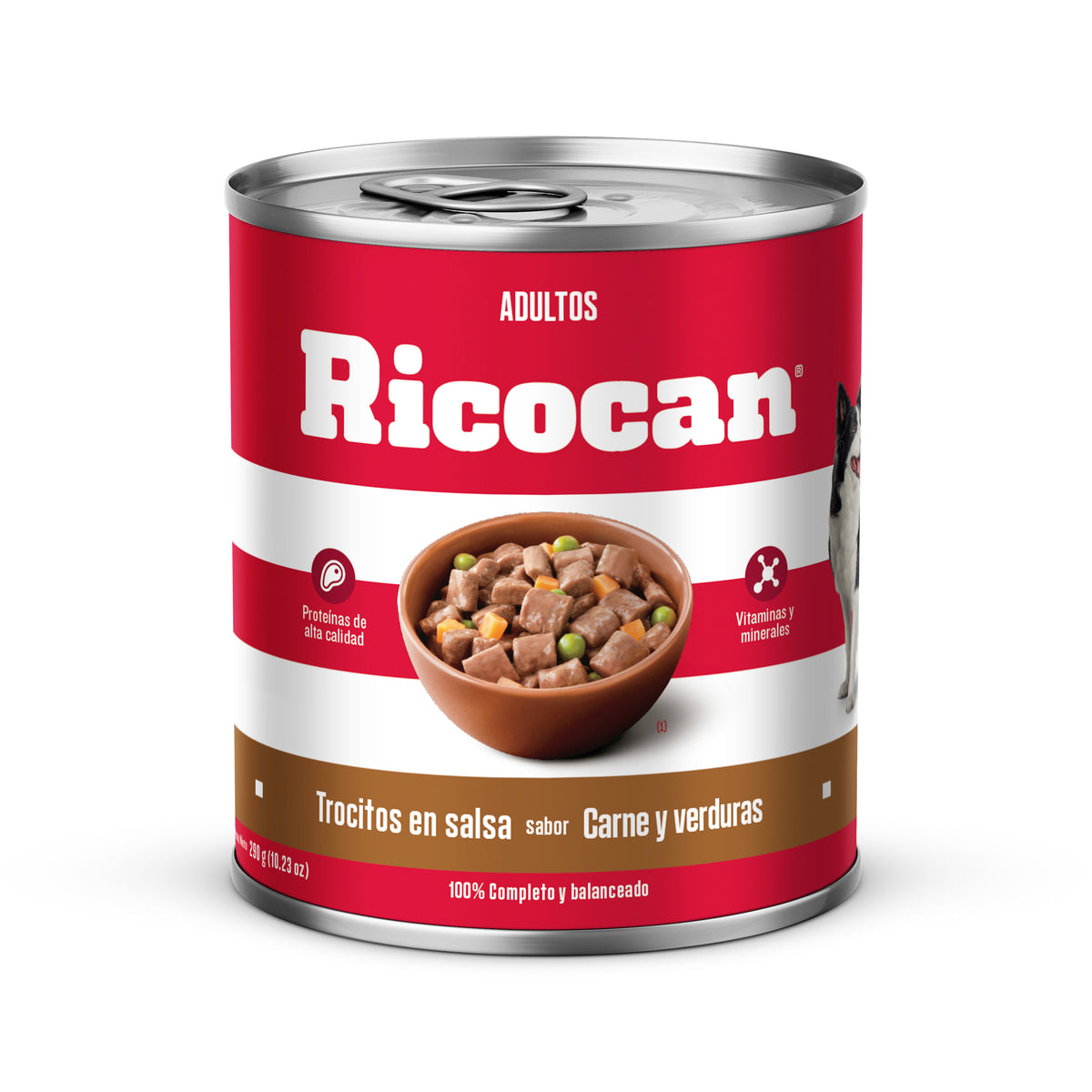 Ricocan | Trocitos en salsa sabor carne y verduras, adultos (lata)