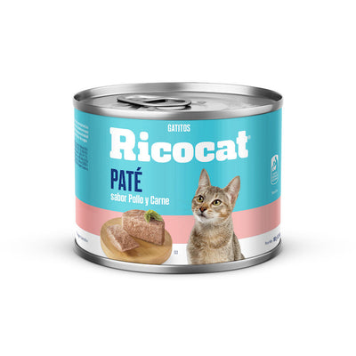 Ricocat | Paté sabor pollo y carne, gatitos (lata)