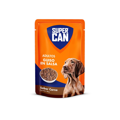 Supercan | Guisos sabor carne, perros adultos (pouch)