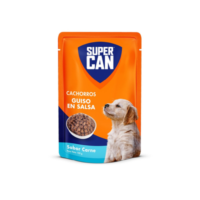 Supercan | Guisos sabor carne, cachorros (pouch)