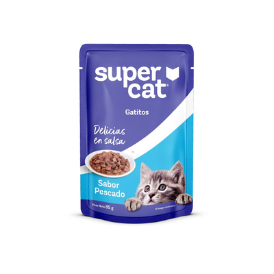 Supercat | Delicias sabor pescado, gatitos (pouch)