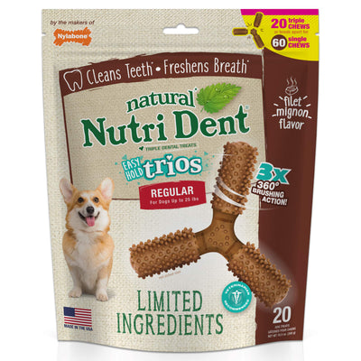 Nylabone | Nutri Dent Filet Mignon Trios