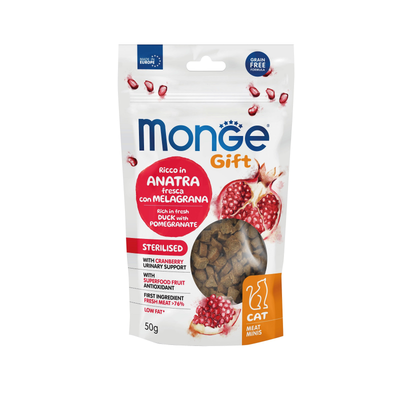 Monge Gift Meat Minis esterilizado pato y granada