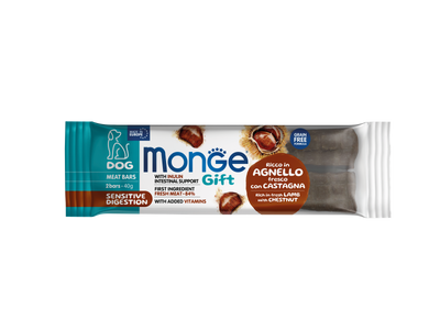 Monge Gift Meat Bars sensitive cordero y castana