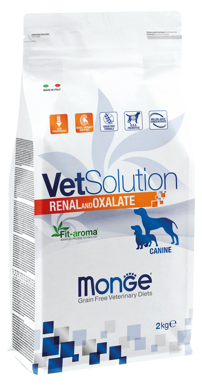 Monge VetSolution | Seco perros Renal y Oxalate