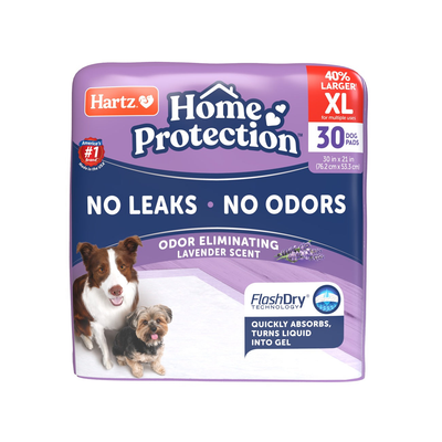 Hartz | Training Pads XL Odor Eliminating — 30 unid. (lavanda)