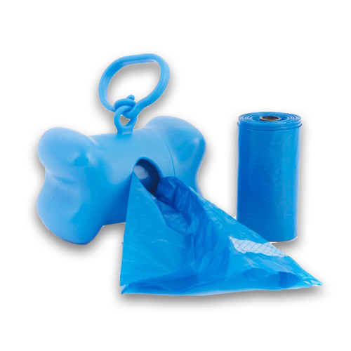 Bags on Board Blue Bone Dispenser — en uso