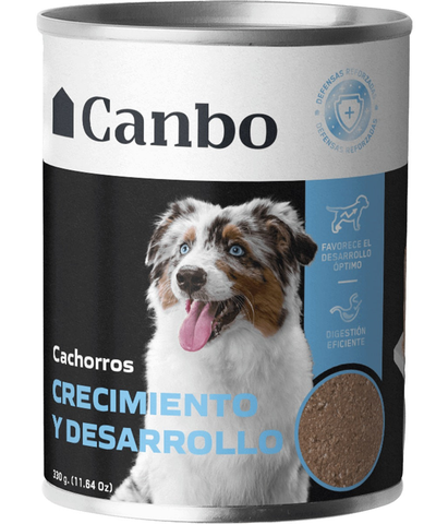 Canbo Paté Crecimiento y Desarrollo, cachorros – lata frontal