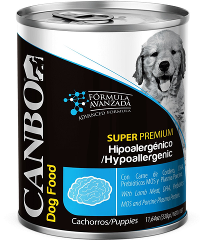 Canbo Paté Hipoalergénico, cachorros – lata frontal