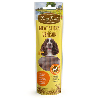 Dog Fest | Barritas de carne con venado para perros adultos