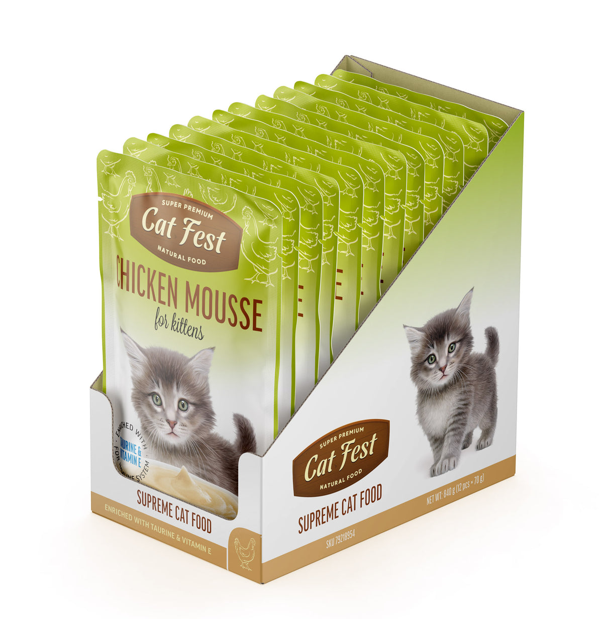 Cat Fest | Mousse de pollo para gatitos