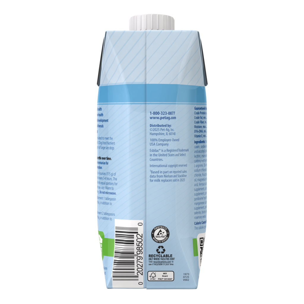 PetAg Goat's Milk Esbilac Liquid — reverso