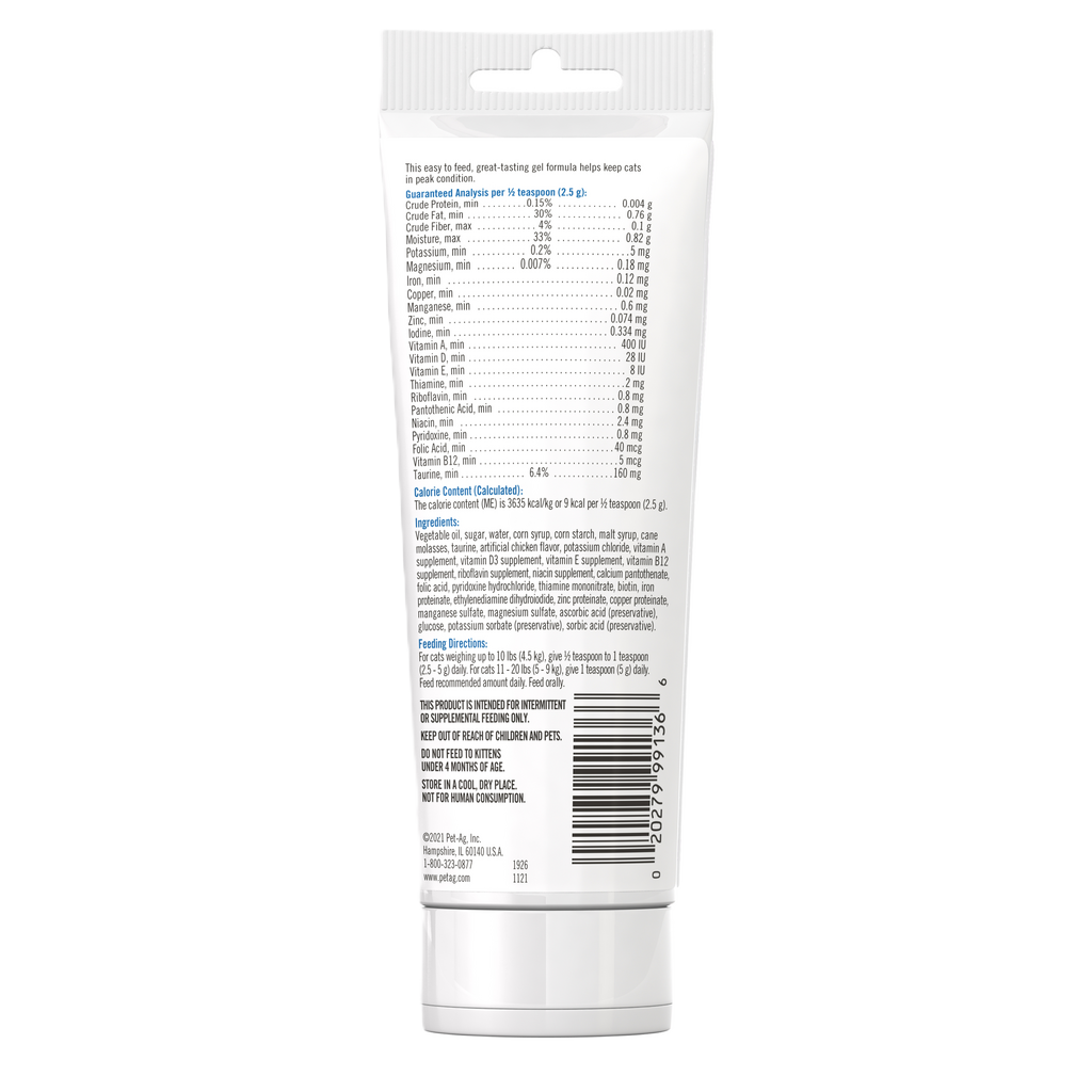 PetAg Vitamin & Mineral Gel — reverso