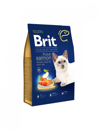 Brit Premium by Nature | Alimento seco para gatos Adult Salmon