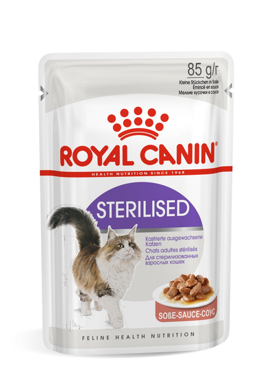 Royal Canin: Alimento húmedo para gatos adultos Sterilized (Bolsita de 85 g) - imagen 2