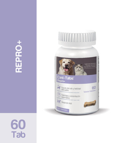 Agrovet Market | Cani-Tabs Repro+ suplemento para la salud reproductiva de perros y gatos (frasco x 60 tabletas) – Frasco x 60 tabletas