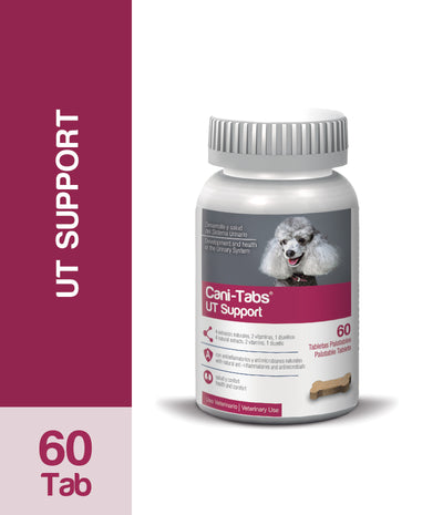 Agrovet Market | Cani-Tabs UT Support suplemento para el tracto urinario de perros (frasco x 60 tabletas) – Frasco x 60 tabletas