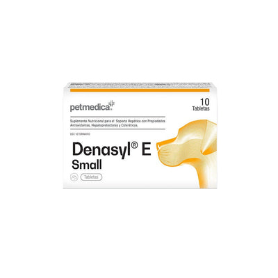 Agrovet Market | Denasyl E SAMe y silibina para la salud hepática de perros y gatos (caja x 10 tabletas) – Mini & Small · perros y gatos de hasta 15 kg