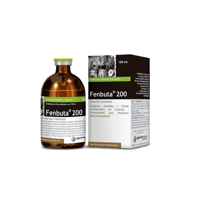Agrovet Market | Fenbuta 200 fenilbutazona solución inyectable antiinflamatoria y analgésica 100 ml – 100 ml