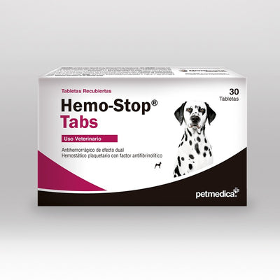 Agrovet Market | Hemo-Stop Tabs etamsilato y ácido tranexámico antihemorrágico para perros (caja x 30 tabletas) – Caja x 30 tabletas