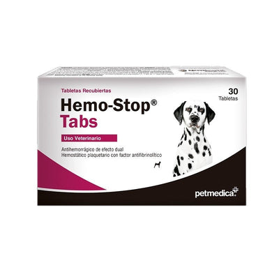 Agrovet Market | Hemo-Stop Tabs etamsilato y ácido tranexámico antihemorrágico para perros (caja x 30 tabletas) – Caja x 30 tabletas