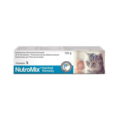 Agrovet Market | Nutromix Hairball Remedy gel oral para bolas de pelo en gatos 120 g – Tubo de 120 g