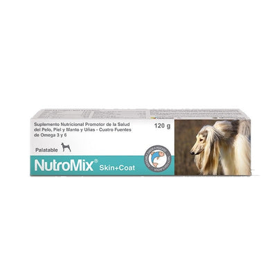 Agrovet Market | Nutromix Skin + Coat gel oral para piel y pelaje de perros y gatos 120 g – Tubo de 120 g