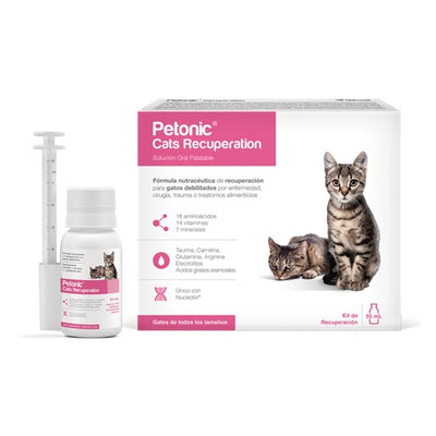 Agrovet Market | Petonic Cats Recuperation fórmula nutracéutica de recuperación para gatos 55 ml – frasco de 55 ml