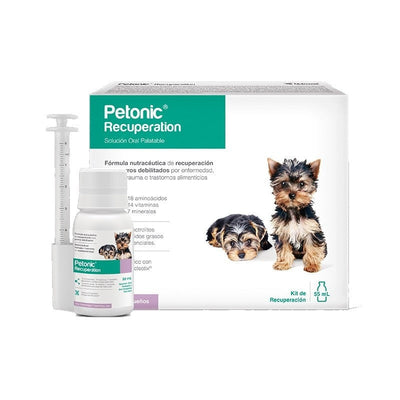 Agrovet Market | Petonic Recuperation fórmula nutracéutica de recuperación para perros – Frasco de 55 ml, Frasco de 110 ml, Frasco de 275 ml