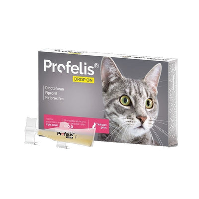 Agrovet Market | Profelis Drop On pipetas antipulgas y antigarrapatas para gatos (caja x 5 pipetas de 1 mL) – Caja x 5 pipetas de 1 mL