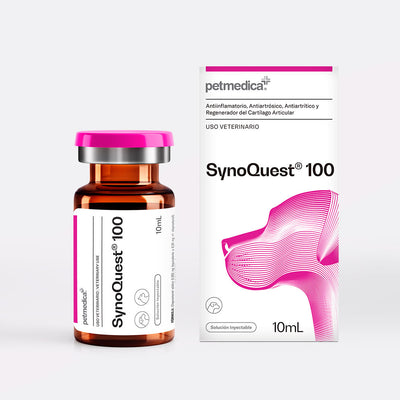 Agrovet Market | SynoQuest 100 pentosano polisulfato sódico inyectable para perros y gatos 10 ml – Frasco de 10 ml