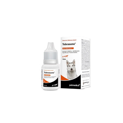 Agrovet Market | Tobrasone tobramicina y dexametasona solución oftálmica para perros y gatos 10 ml – 10 ml