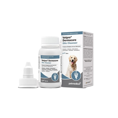 Agrovet Market | Vetpro Dermacare Otic Cleanser limpiador ótico con ácido láctico y salicílico para perros y gatos – 50 ml, 100 ml