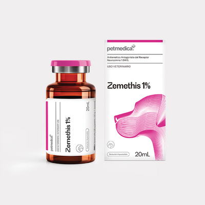Agrovet Market | Zemethis 1% maropitant solución inyectable antiemética para perros y gatos – 20 ml, 50 ml