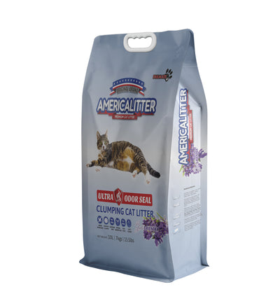 America Litter | Arena sanitaria Ultra Odor Seal aroma lavanda — 7 Kg