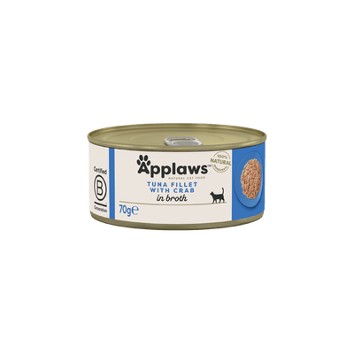 Applaws Filete de Atún con Cangrejo en Caldo 70 g · envase frontal