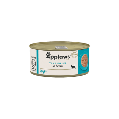 Applaws Filete de Atún en Caldo 70 g · envase frontal