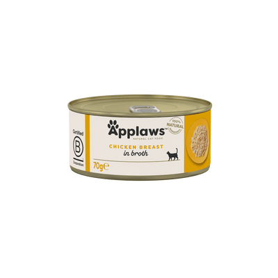 Applaws Pechuga de Pollo en Caldo 70 g · envase frontal