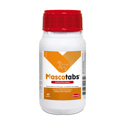 Biomont Mascotabs 60 tabletas · frasco frontal