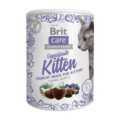 Brit Care Cat Snack Superfruits Kitten · envase frontal
