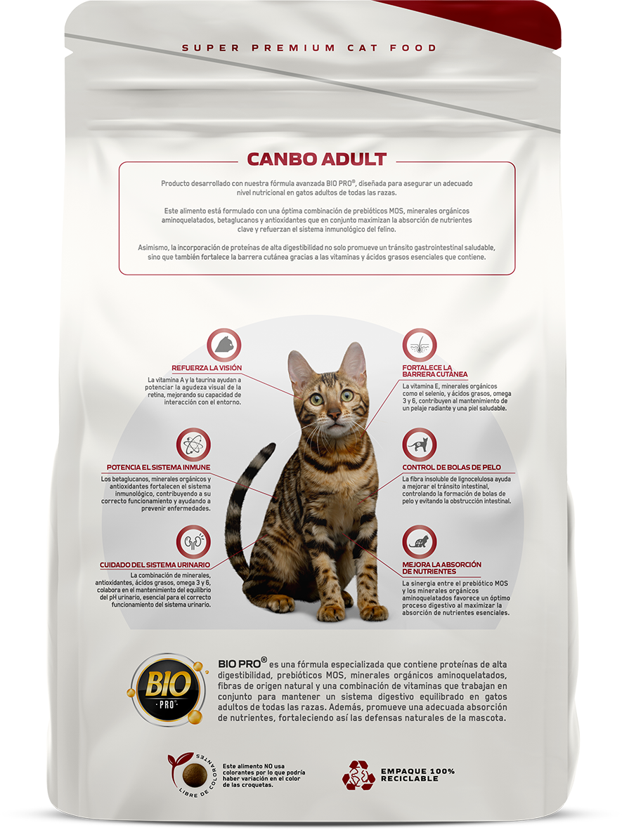 Canbo Cat Adult Bio Pro – empaque posterior