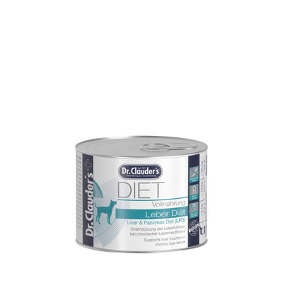 Dr.Clauder’s Leber Diät, hepático — húmedo para perros · lata de 200 g, nuevo diseño DIET