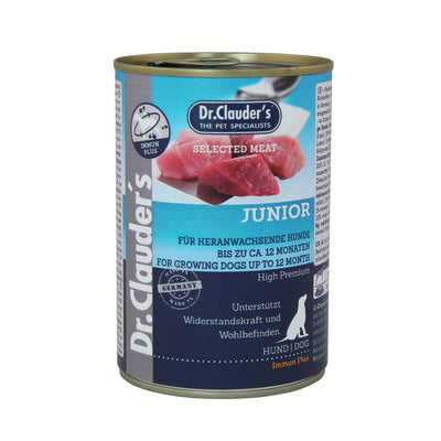 Dr.Clauder’s Selected Meat Junior para perros · lata de 400 g