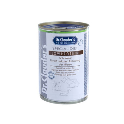 Dr.Clauder’s Selected Meat Low Protein, bajo en proteínas para perros · empaque de 400 g