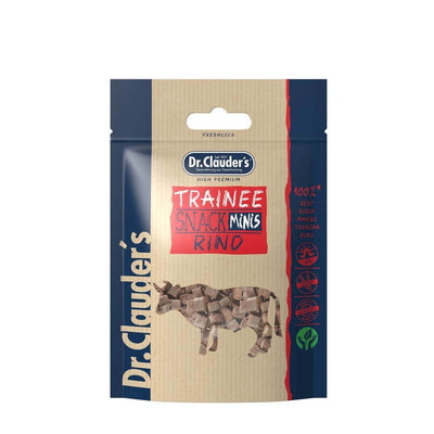 Dr.Clauder’s Trainee Snack Minis, res para perros y gatos · empaque de 50 g